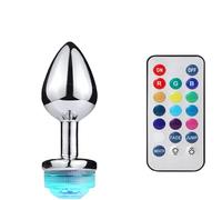 Tapón Anal Tapón Anal con orificio, máquina sexual con luz, consolador Anal, juguete sexual Para, luz Led para hombres y mujeres, tapón Anal Para, accesorios sexuales para mujeres