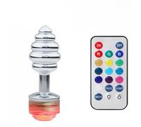 Tapón Anal Tapón Anal con orificio, máquina sexual con luz, consolador Anal, juguete sexual Para, luz Led para hombres y mujeres, tapón Anal Para, accesorios sexuales para mujeres