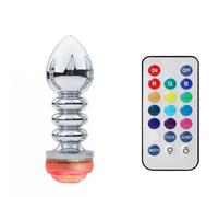 Tapón Anal Tapón Anal con orificio, máquina sexual con luz, consolador Anal, juguete sexual Para, luz Led para hombres y mujeres, tapón Anal Para, accesorios sexuales para mujeres
