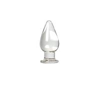 Tapón Anal Tapón Anal de cristal grande de 55mm, cuentas anales de cristal, tapón Anal transparente dorado, Juguetes sexuales Para, juego de pareja para hombres y mujeres