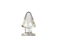 Tapón Anal Tapón Anal de cristal grande de 55mm, cuentas anales de cristal, tapón Anal transparente dorado, Juguetes sexuales Para, juego de pareja para hombres y mujeres