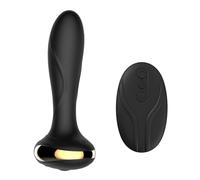 Tapón Anal Vibrador Butt Plug Descarga Eléctrica Consolador Anal Plug Vibrador Remoto Inalámbrico Hombres Juguete Sexual Masturbador Consolador Máquina Sexual Juguetes Sexuales Para Adultos
