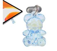 tapón antipolvo para teléfono, cubierta del puerto de carga - Protector de la cubierta del cargador del teléfono del oso lindo - Cubierta del puerto de carga, colgante para teléfono móvil, colgante pe