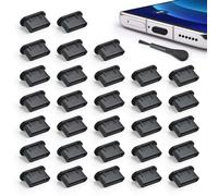 Tapón antipolvo USB C tipo C, cubierta antipolvo tipo C, protector de puerto de carga tipo C con cepillo de limpieza para iPhone 15, Samsung Galaxy, Google Pixel Moto G, TCL, UMIDIGI OnePlus Nord (30