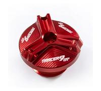Tapón Cierre De Aceite para Yamaha TRACER9GT 2021-2023 Tapa De Llenado De Aceite del Motor Entrada De Aceite Recambio(Rojo)