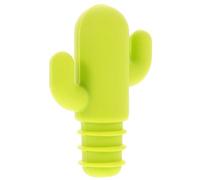 Tapón Cierre Verde de Silicona de Botella Cactus, Hermético de Vino | Reutilizable y Fácil de Limpiar, para Boca de 1,8 a 2cm, Estilo Único