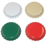 Tapón corona 29 mm amarillo paquete 200 unidades