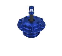 Tapón De Aceite Del Motor Tanques Combustible Aceite Tapa Gas Ventilada Estilo Club MX Para Motocicleta Universales Para Harley Todos Los Modelos Rosca Hembra Excepto Touring(Blue Fuel Cap)