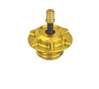 Tapón De Aceite Del Motor Tanques Combustible Aceite Tapa Gas Ventilada Estilo Club MX Para Motocicleta Universales Para Harley Todos Los Modelos Rosca Hembra Excepto Touring(Gold Fuel Cap)