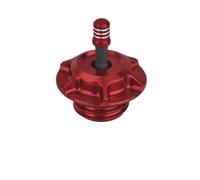 Tapón De Aceite Del Motor Tanques Combustible Aceite Tapa Gas Ventilada Estilo Club MX Para Motocicleta Universales Para Harley Todos Los Modelos Rosca Hembra Excepto Touring(Red Fuel Cap)