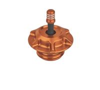 Tapón De Aceite Del Motor Tanques Combustible Aceite Tapa Gas Ventilada Estilo Club MX Para Motocicleta Universales Para Harley Todos Los Modelos Rosca Hembra Excepto Touring(Orange Fuel Cap)
