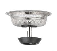 Tapón de acero inoxidable para fregadero 2 en 1, cesta de drenaje para residuos de cocina, recogedor de alimentos, antiobstrucciones, 8,3 cm