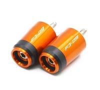 TapóN De Agarre para Yam&Ana FJ-09 FJ09 FJ 09 2013-2018 Puños De Manillar De Moto 7/8" 22MM Tapón Deslizante De Peso del Extremo del Manillar(Orange)
