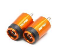 TapóN De Agarre Puños De Manillar CNC De 7/8" Y 22 Mm para Moto Yam&Ana YZF R6 YZF-R6 YZFR6 2005-2018(Orange)