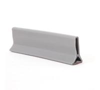 Tapón de agua de silicona flexible para ducha y baño, bloqueador de agua antideslizante para contener agua en duchas sin curvas y separación de áreas húmedas (gris-200 cm)