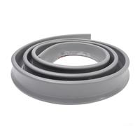 Tapón de agua flexible para duchas, tira de barrera de silicona para un control eficiente del agua (5 cm, gris, 300 cm)