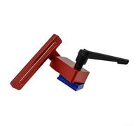 Tapón de aluminio en T, limitador de ranura deslizante de mesa de sierra ingletadora de ángulo ajustable para carpintería, compatible con sistemas de riel guía estándar (rojo)