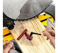 Tapón de aluminio en T para mesa de sierra ingletadora, limitador de ranura deslizante de ángulo ajustable con mango de bloqueo, compatible con rieles guía estándar, 85 (rojo)