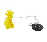 Tapón De Baño con Cadena - Goma Duradera 5x5x8cm | Obturador Bañera | Válvula Ducha | Parada Flotante para Tina | Sello Desagüe Hogar Aseo Y Fregadero Cocina