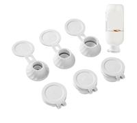 Tapón De Botella Invertido, Kit De Drenaje Universal 6 Piezas | Adaptadores De Botella De Loción TPE Anti-fugas 184G, Conjunto De Tapas De Almacenamiento En Soporte Reverso Diseñado