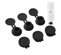 Tapón De Botella Invertido, Kit De Drenaje Universal 6 Piezas | Adaptadores De Botella De Loción TPE Anti-fugas 184G, Conjunto De Tapas De Almacenamiento En Soporte Reverso Diseñado