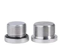 Tapón de brida Hexagonal de acero inoxidable M8 M10 M12 M14 M16 ~ M48 304, tapón de aceite con cabeza opaca, anillo de sellado ED, rosca métrica macho(With ED ring,M30x1.5-1pcs)