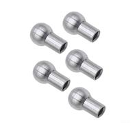 Tapón de cable de polea de gimnasio, terminal de ojal de cuerda de alambre de 5 mm para máquina de fitness, conector de junta de acero inoxidable, paquete de 5