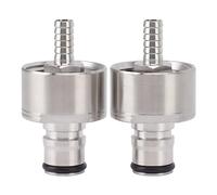 Tapón de Carbonatación de Acero Inoxidable, 2 Piezas, Acoplamiento CO2 para Botellas PET de Refresco y Cerveza - Alta Durabilidad, Sellado Seguro sin Fugas, Ideal para