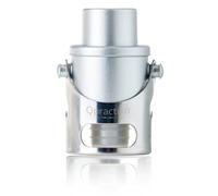 Tapón de cava conservador Qpractiko con marcador de tiempo, cierre de silicona, mecanismo de agarre, para botella de cava y vino espumoso, color plata, plástico ABS