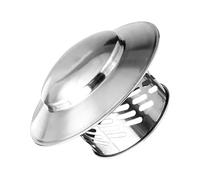 Tapón de chimenea para estufa de leña - Cubierta de lluvia para desagüe, protector de ventilación de la pantalla, tapa de tubo de metal resistente, diseño resistente a las etiquetas