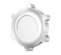 Tapón de Combustible de Aluminio con Cierre de Rosca para el Cuello de llenado de Aceite del Motor, Compatible con BMW E36 E46 E90 E91 E92 E93 E39 E60 X3 E83 X5 E70 E53 Z3 Z4 (Rojo) (Plateado)