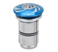 Tapón de compresión para auriculares, horquilla delantera para bicicleta, expansor de cubierta superior para bicicleta de montaña y carretera (Azul)