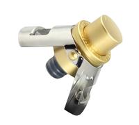 Tapón de corcho de champán - Bomba reutilizable de acero inoxidable, construcción de ABS dorado-plata y negro, preservación de burbujas, sin diseño de residuos, tapón de prensa de botellas, doble