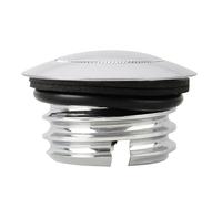 Tapón De Depósito De Aceite Y Gasolina CNC Emergente Con Rosca Derecha Para Harley Para Softail Fat Boy Sportster XL1200 883 Davidson CVO Dyna FXD Depósito Combustible Motocicleta(Chrome)