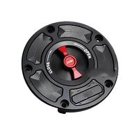 Tapón de Depósito de Para CLX 250 700 CL-X TODOS los años Tapa tanque combustible, cubierta relleno, protecciones sin llave Tapones de aceite para(Black Red CLX)