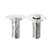 Tapón de desagüe | 2 tapones para proteger contra la obstrucción | colador para fregadero de cocina y cesta de filtro, para control de olores en la cocina, ducha, bañera, hogar, apartamento
