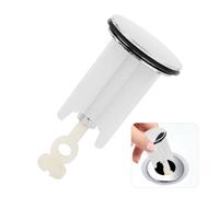 Tapón de Desagüe Fregadero Universal de 40 mm para Lavabo de Cocina, Baño, Altura Ajustable, Latón Cromado