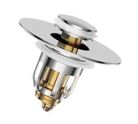 Tapón de desagüe para fregadero, universal, metal, 2 en 1, para bañera y fregadero de cocina, para baño, bañera, pelo, comida, eliminación de residuos, hogar, apartamento, residencia universitaria