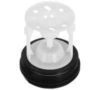 Tapón de Desagüe para Lavadora Negro ABS Filtro Integrado | Diseño Cierre de Agua, Malla Filtrante, Compatibilidad Amplia, para Mantenimiento Doméstico y Bombas