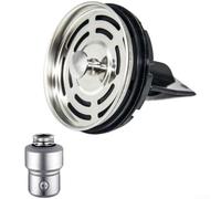 Tapón de drenaje de 80 mm 86 mm para fregadero de cocina, cesta de colador de ABS chapado en cuerpo para recogedor de alimentos triturador de residuos (86)