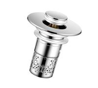 Tapón de drenaje de metal para fregaderos de cocina, tapones de desagüe, núcleos de rebote, filtro de cesta tipo empuje, tapones de fregadero, colador de baño