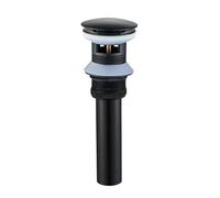 TapóN De Drenaje Emergente Fregadero de lavabo baño, tapón residuos drenaje emergente, accesorios for grifos, desagüe latón negro mate/cromo/oro/Oro pulido Cocina(Matte Black F2 y)