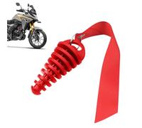 Tapón de escape para motocicleta, tapón de lavado de escape de 2 tiempos, Tapón Arandela Dirt Bike 2 Tiempos, Tapón de lavado del escape del silenciador con serpentinas y llavero, quitar antes de arra