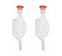 Tapón de fermentación, 2 tubos de fermentación de plástico, tapón antirretorno unidireccional para cerveza
