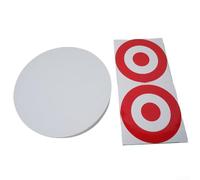 Tapón de flecha autocurativo de espuma EVA Target para práctica de arco compuesto, color negro, 25 x 25 cm (blanco)