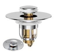 Tapón de fregadero | Rejilla con filtro antitapado | Tapón de drenaje de fregadero universal de metal | para baño inodoro ducha pelo comida residuos casa apartamento