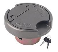Tapón de gasolina de acero inoxidable con llaves - Tapa de cierre universal para depósito de combustible de motocicletas y scooters GY6 para RUCKUS, TAOTAO, ROKETA