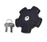 Tapón de gasolina universal Compatible con VW Golf Mk1 y Cabriolet hasta 1985. Tapa de llenado combustible forma estrella cerradura Castle