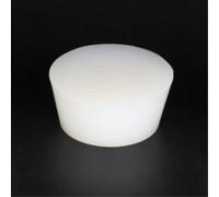 Tapón de goma, 1/2/3/4 piezas Tapón sólido de silicona para fermentador Tapón de goma con orificio Tapón de laboratorio Tapones para vino resistentes a ácidos y álcali(31x24x28mm-solid,2pcs)