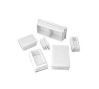 Tapón de goma cubierta decorativa, tapones for orificios, tapón interior rectangular de plástico blanco for tapas ciegas de extremos de tubos de acero, cubierta for patas de silla de escalera, tapones